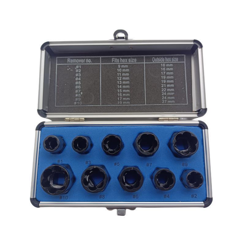 破损螺母螺栓取出器套头取六角螺丝工具套筒螺栓螺母断丝取出器
