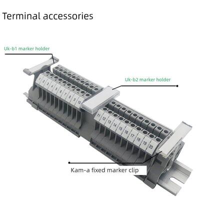 B1/B2标记座导轨式通用标识牌UK接线端子排配件KLM-A固定件标记夹