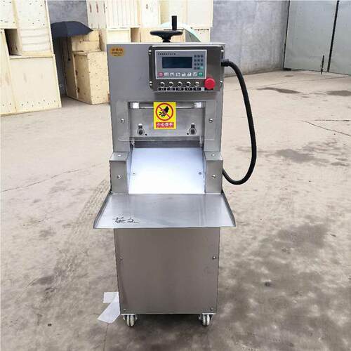 商MRW用全动冻肉片机 切两卷自糕猪牛羊肉切卷刨片机 阿胶切块机