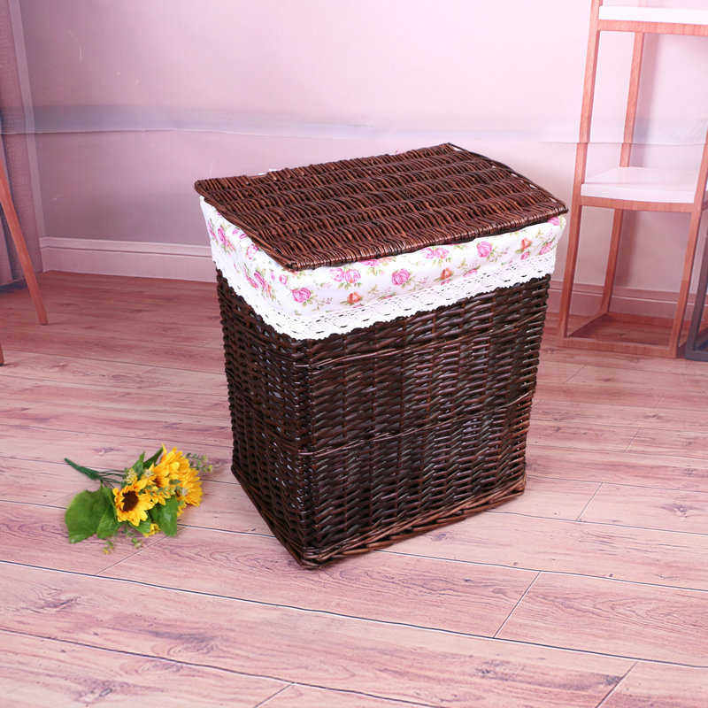 藤编脏衣篮编织收纳筐带盖布艺脏衣篓柳编衣物整理箱环保阳台,收纳整理,其他收纳篮,淘宝优惠券,粉丝福利购,淘宝优惠卷