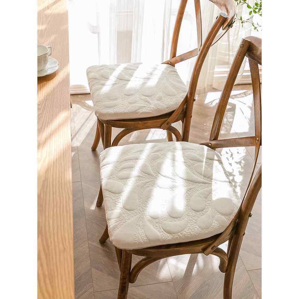 覆古绗绣牛奶绒椅子垫冬季毛绒餐椅垫加厚坐垫屁垫防滑餐桌椅座垫,居家布艺,椅垫,淘宝优惠券,粉丝福利购,淘宝优惠卷