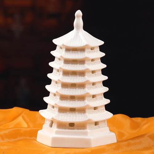 陶瓷七层文昌塔摆件 7层8层9层13层文昌塔家居装饰品书房摆设