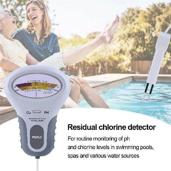 Professional PH Chlorine Cl2 Level Meter Tester with Probe