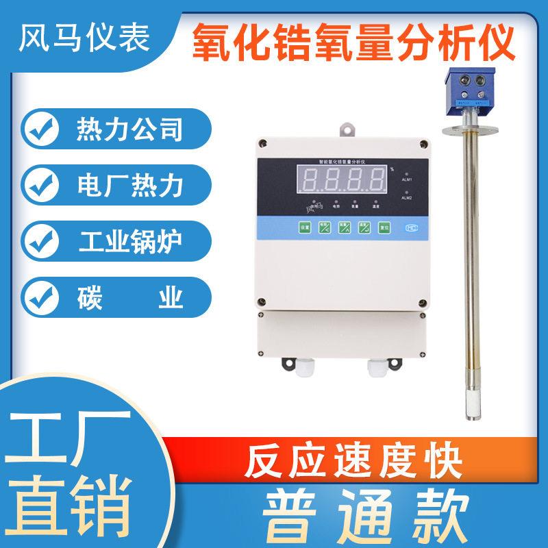 壁挂式氧化锆氧量分析仪插入式烟道氧气含量检测仪氧探头直插式