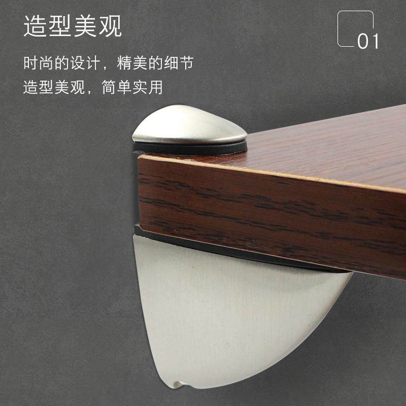 玻璃托架隔板支架可调玻璃夹层板夹木板托F夹固定夹鹰嘴夹合金夹