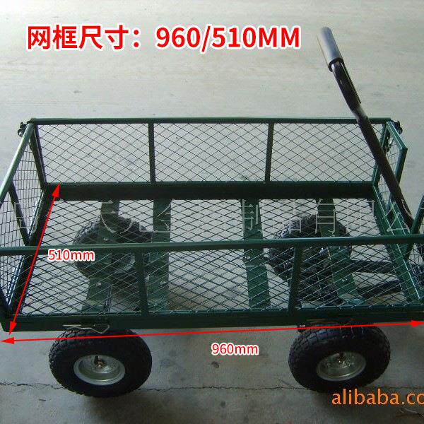 花园拉货用折叠工具网车 载重工业用搬运车运货车牵引平板车