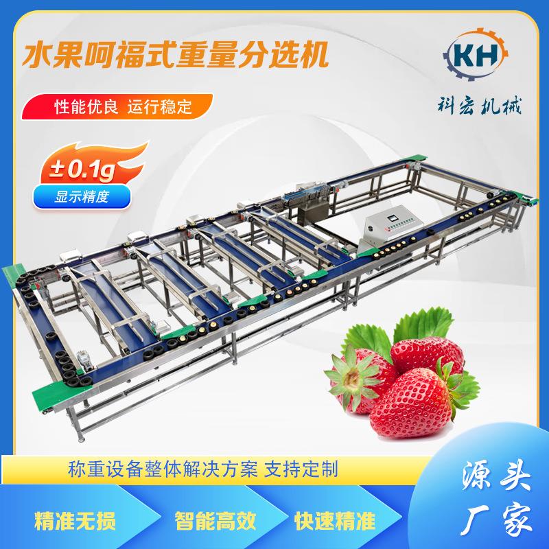 无损式重量分选机草莓葡萄无损分选冬桃榴莲智能分拣