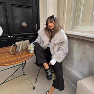 coat Women collar artificial women