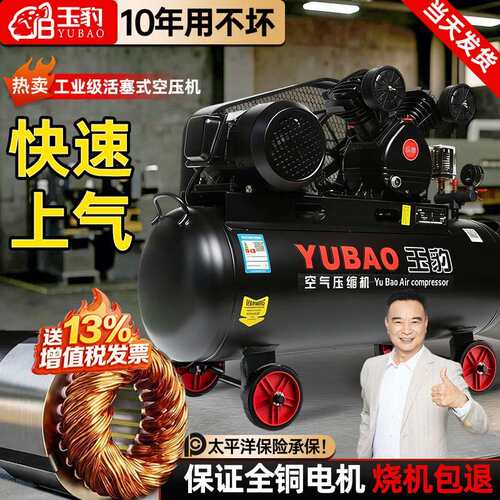 空压机工业级大型380V高压小型打气泵220V喷漆气磅汽修空气压缩机