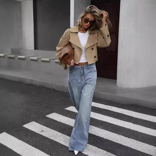 Jacket jacket women's short double top