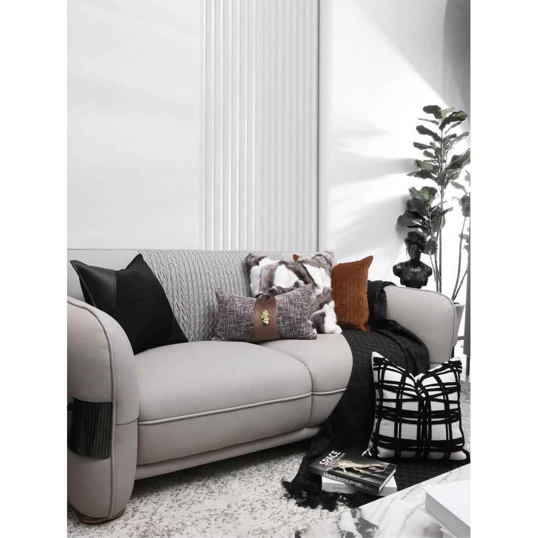 Q4F套沙发客厅轻奢E酒店样板F767SS97抱间意式腰枕枕床头靠枕靠背