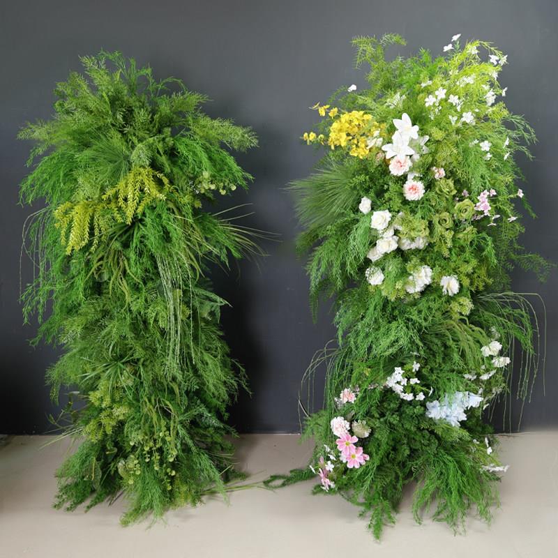系大立柱彷真花长造条花艺拱门花架景装会饰花艺活动仪森式场路引