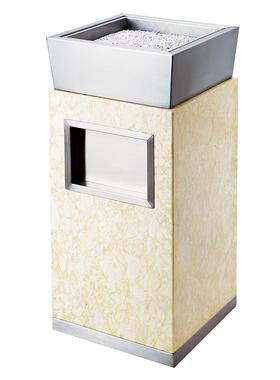 厂家GPX-7F方形立式大理石电梯酒店会所果皮箱皇冠玉衣座地烟灰桶