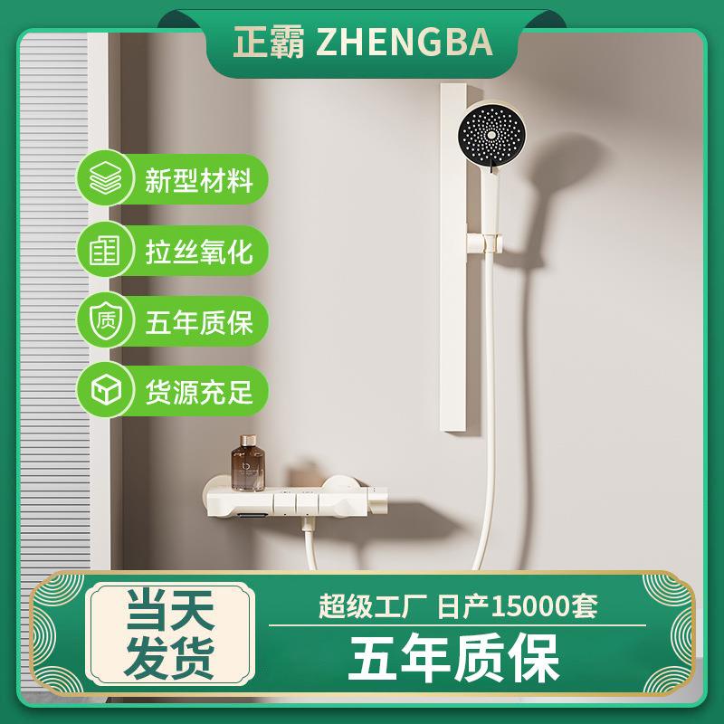 新款直销无顶喷淋浴花洒套装简易分体式花洒圆形增压工程款暗装花