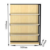 超陈列单双面便利店超市货架木商货柜展柜钢中岛实用架展示架多层