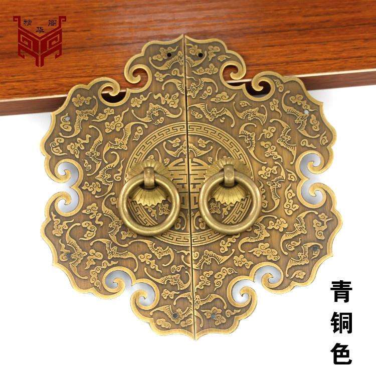 新款直销中式仿古拉手新中式柜门拉手铜拉手橱柜鞋柜全铜把手柜门