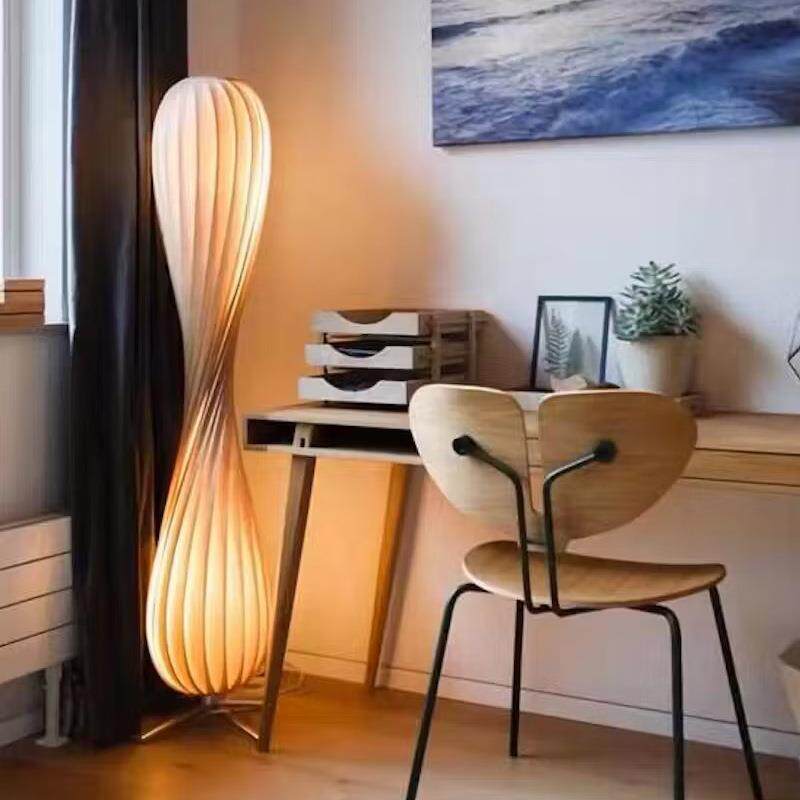 实木落地灯创意个性艺术日式客厅沙发边装饰氛围灯高级感立式灯