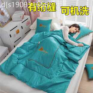 折叠汽车抱枕被子两用办公室沙发午睡空调被车载靠垫枕头被二合一