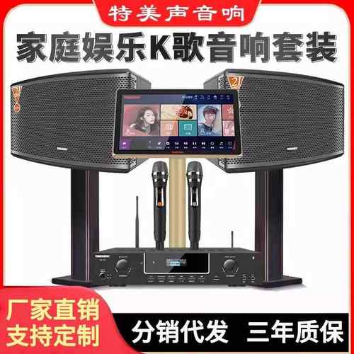 家庭ktv音响套装点歌机显示屏卡拉OK功放一体机舞台会议唱歌音箱