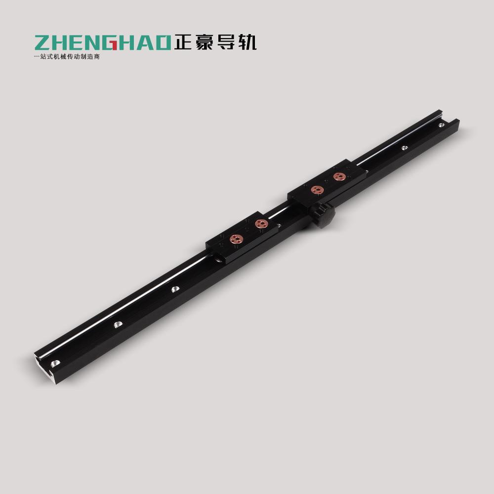 SGR内置双轴芯滚轮直线导轨无/带梅花锁紧手柄滑块线性滚柱高精度