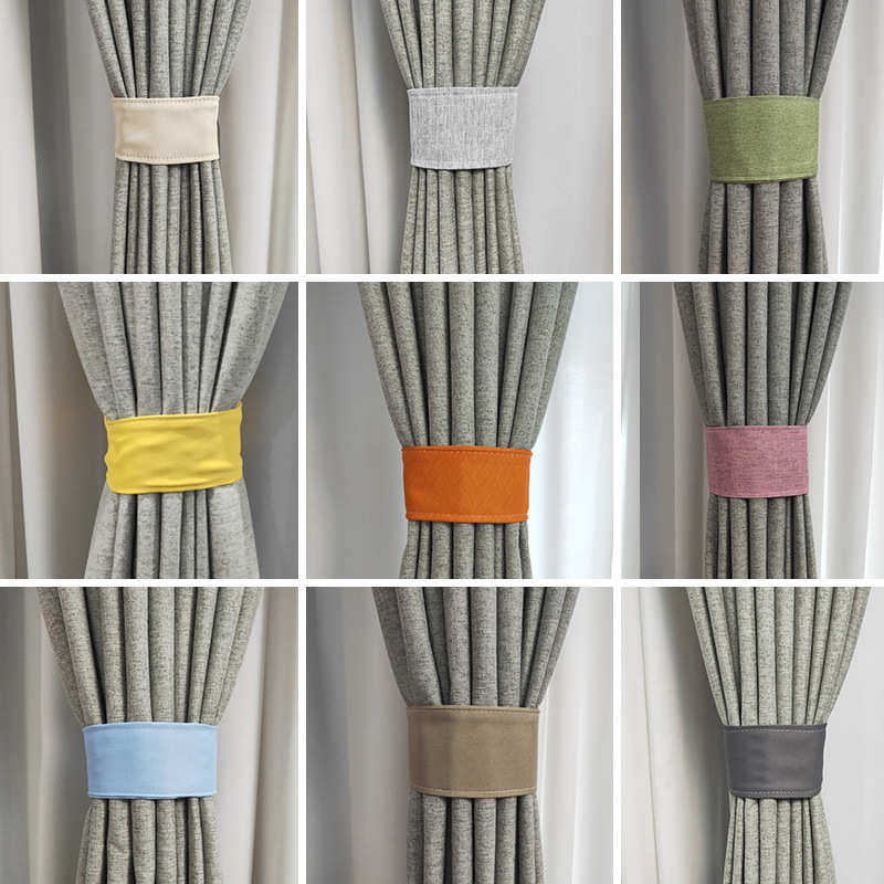 布艺窗帘绑带一对装现代简约免打孔魔术贴捆绑带学校酒店窗帘束带,居家布艺,窗帘绑带,淘宝优惠券,粉丝福利购,淘宝优惠卷