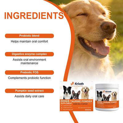 Kriath Dog Taurine Powder Supplement - A daily nutritional s