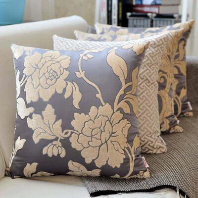 Chinese sofa retro pillowcase embroidery waist cushion cover