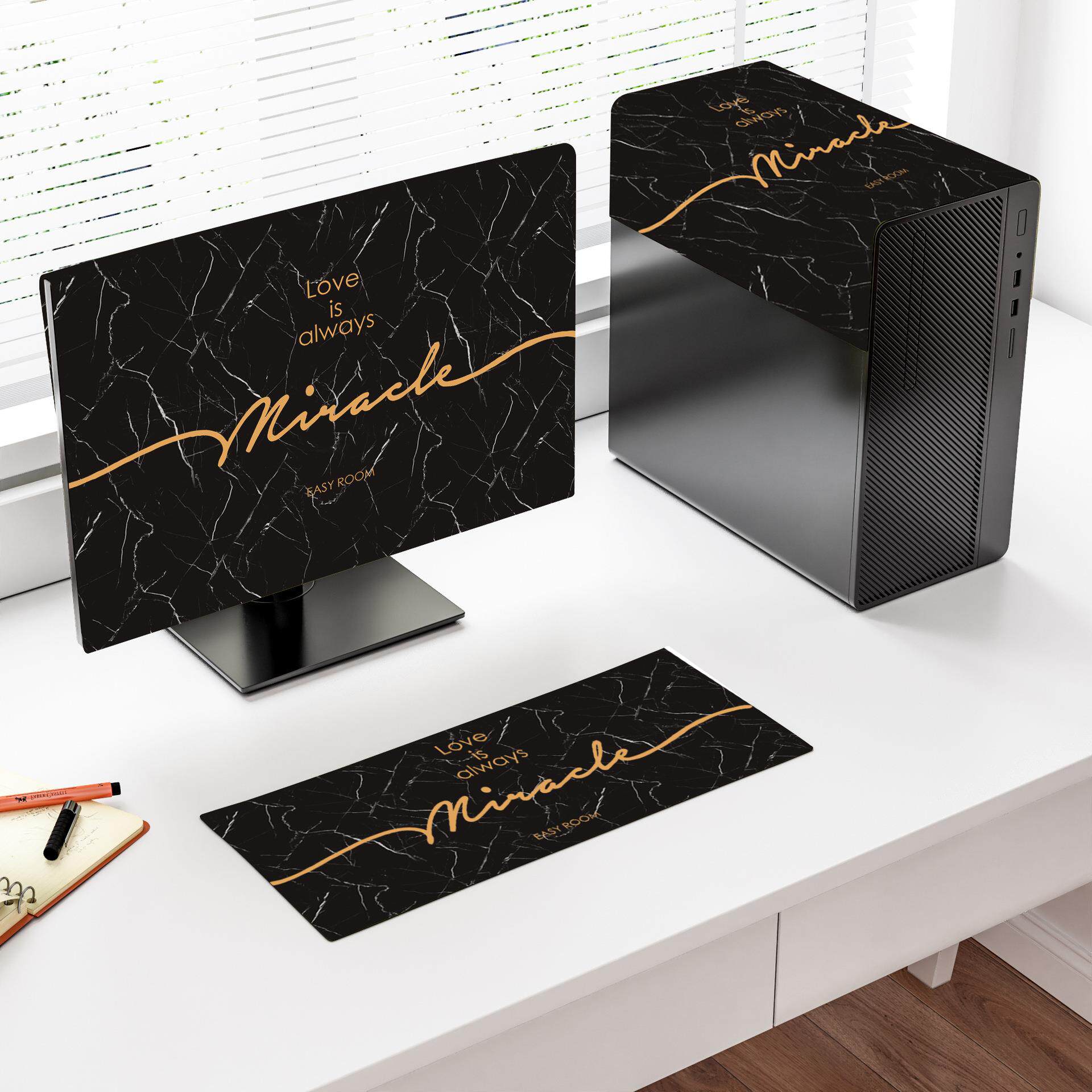 电脑防尘罩显示器罩盖巾台式盖布27 32寸主机罩显示屏保护套