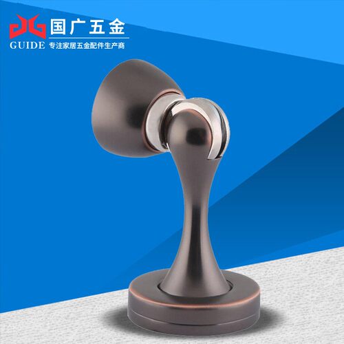 新款直销精品五金配件锌合金纯铜门吸门碰地吸门磁强磁防撞