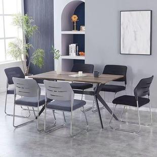 办椅QE693公简约无安扶手会客椅透气网布培职员电脑椅训椅免装 会