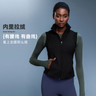 新款防风立领马甲外套女短款显瘦保暖休闲百搭坎肩棉服背心D25122