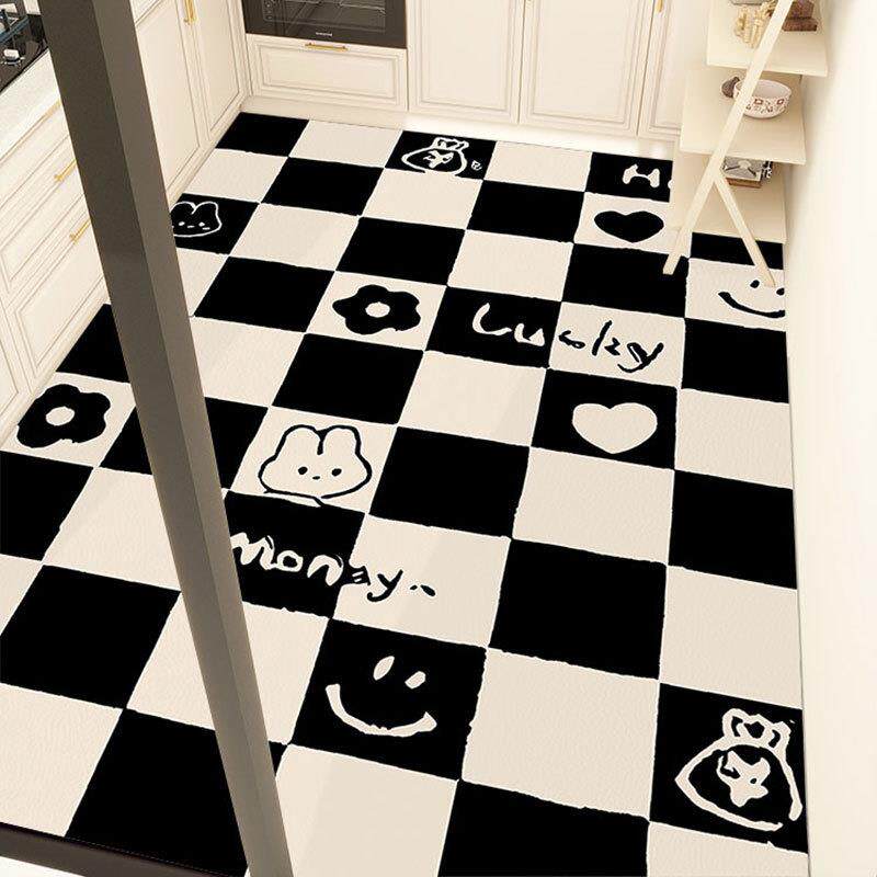 网红款厨房地垫家用满铺防水防油防滑免洗脚垫耐磨易打理可裁剪垫