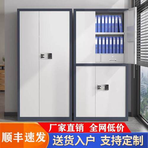 保密柜电子密码锁铁皮文件柜指纹财务档案资料收纳柜办公室保险柜