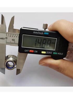 31件6不锈钢DIN6926非金VTU属嵌锁紧六角法兰螺M10母-1.5