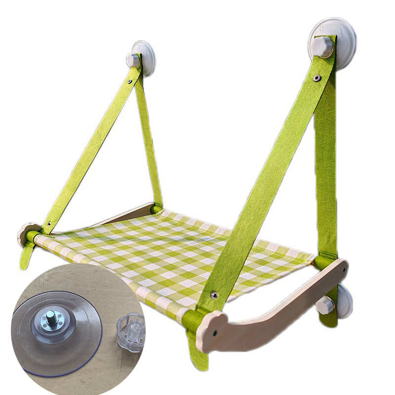 悬挂直销网窗台红睡觉猫咪款窗户吸盘玻璃免窝打孔吊床猫厂家阳台