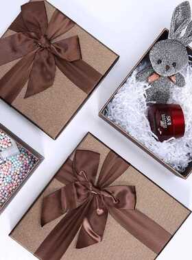 直销新款礼品盒生日礼物盒男生款ins风结婚用品礼盒包装盒红色蓝