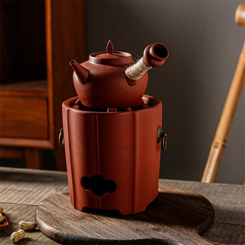潮州手工泥炉围炉煮茶器具全套中式煮茶壶炭炉套装煮茶器茶壶碳炉