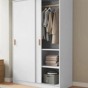 加厚衣柜家用卧室推拉门简易组装网红柜子出租房用儿童挂衣橱