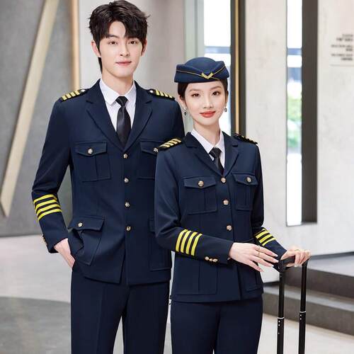 男女军鼓服装套装秋季军乐团演出服仪仗队洋鼓乐队航空机长制服