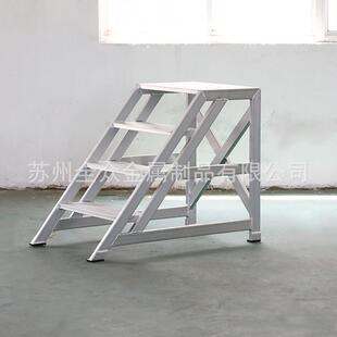厂家供货铝合金踏步梯高低凳机床操作工作踏台家用铝合金踏步梯