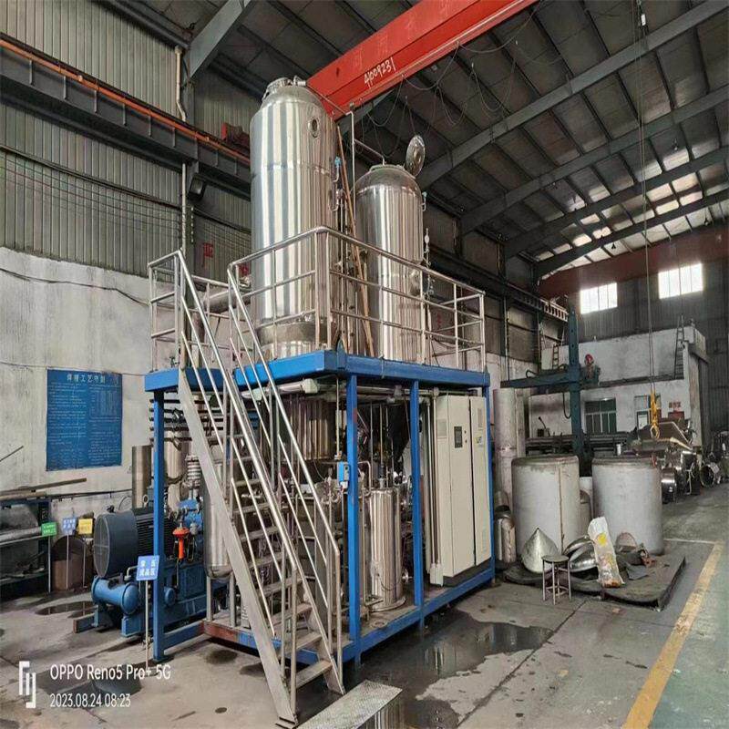 出售二手真空结晶降膜浓缩蒸发器 大型多效程控立式化工设备 回收