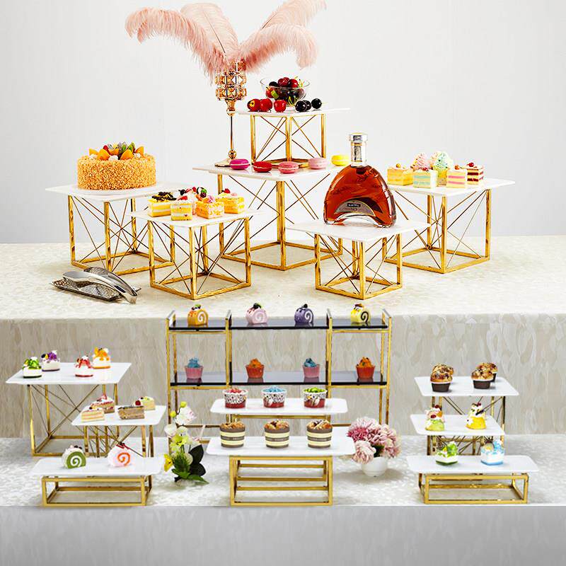 甜品台展示架冷餐蛋糕点心托盘自助餐摆件食物展示盘架子茶歇摆台