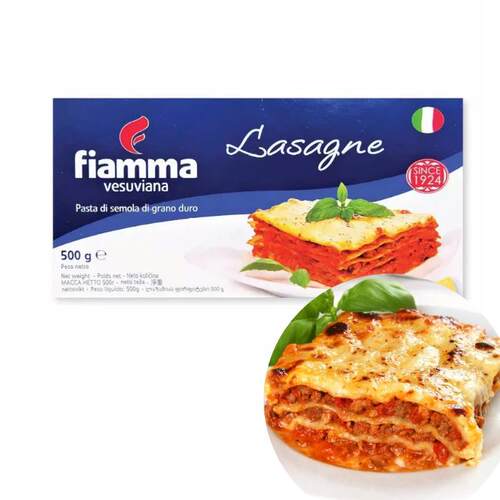Fiamma Lasagne 500g 意大利进口火山牌千层面意大利面 面皮宽面