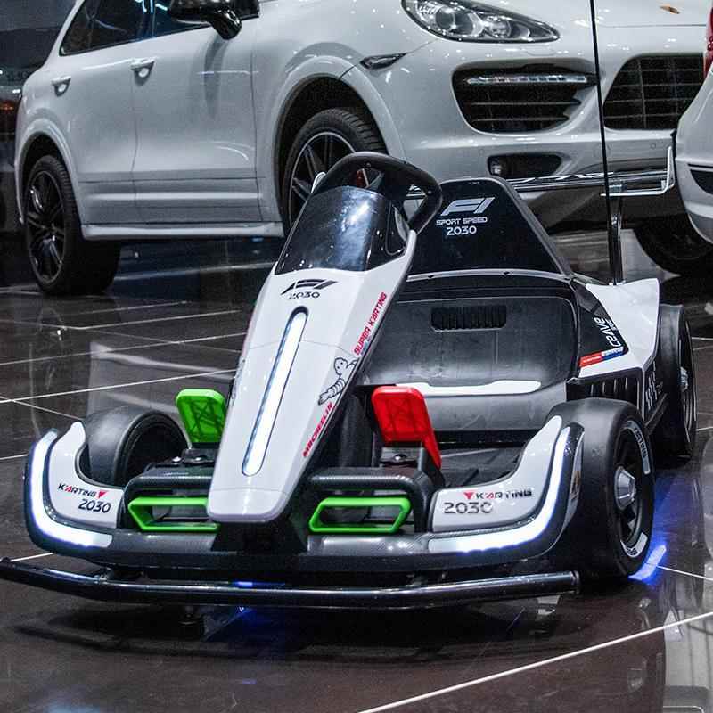 高档卡车儿童电动童车四轮漂移车遥控男女小孩车充坐电玩具汽车丁