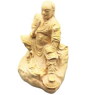 黄杨木雕实木雕刻用品神像玄天上帝真武大北帝荡魔天尊随身佛摆件