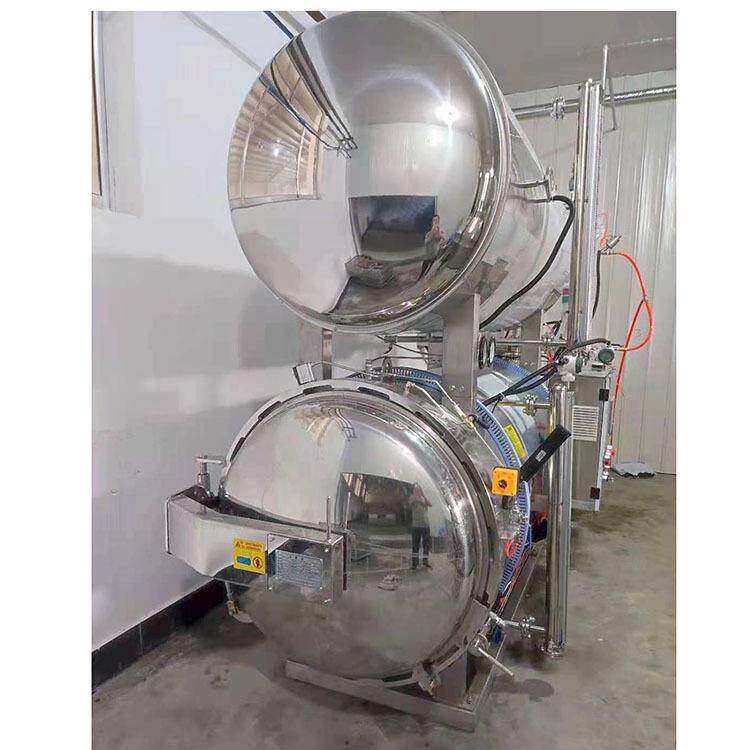饮料杀菌锅不锈钢高温杀菌釜厂家食品高压灭菌设备核桃奶杀菌机器