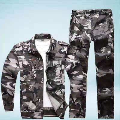高档夏工作服套男薄款长劳保服纯棉耐磨防烫焊袖工服透气装季车间