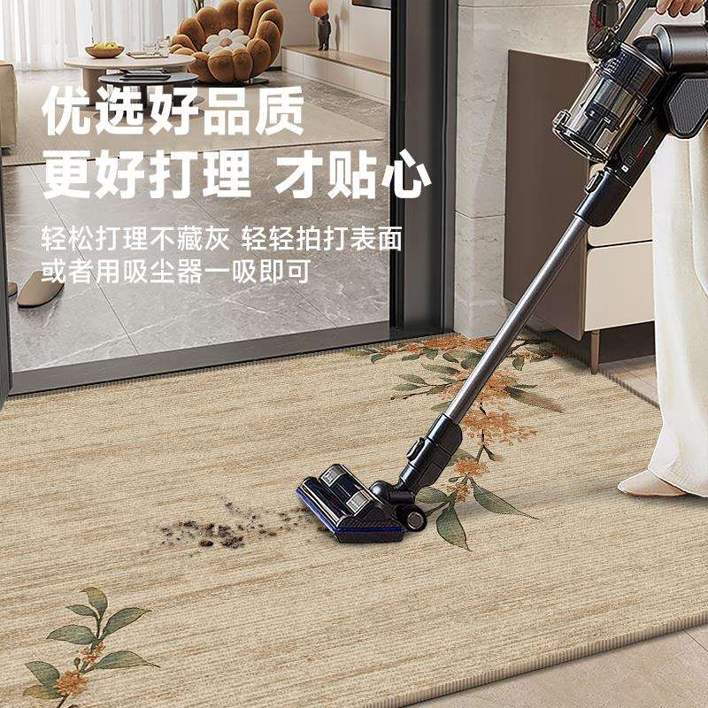 中古风入户门地垫门垫家用脚垫玄关圈绒耐脏进门门口地毯法式复古
