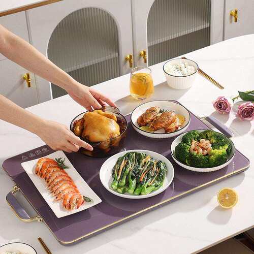 热菜板家用多功能餐桌垫加热板暖饭菜智能保温恒温柔性折叠保温板