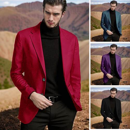Men's suit, cardigan, plus size jacket, formal attire